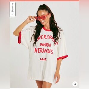 SABBI - THE VERY OVERSIZED OVERSHARE TEE - MARSHMALLOW